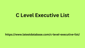 C Level Executive List